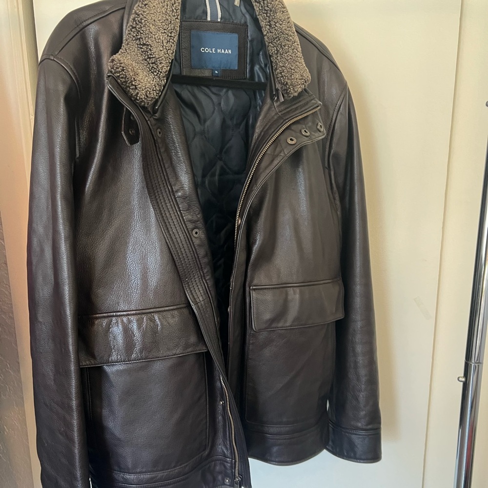 Men’s XL Cole Hahn leather jacket